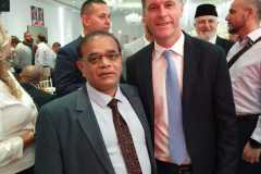 Immigration Minister David Shoebridge with Shakil Ahmad