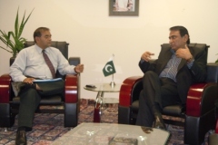 Youth Minister Asad Junejo with Shakil Ahmad