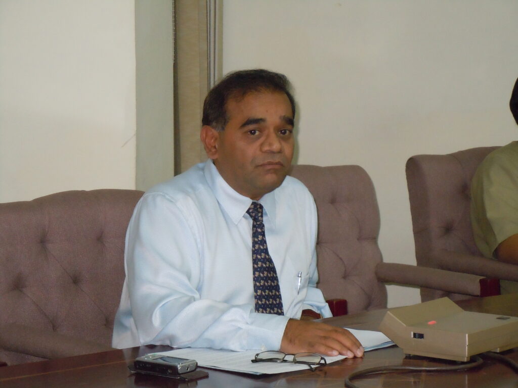 Shakil Ahmad at a briefing