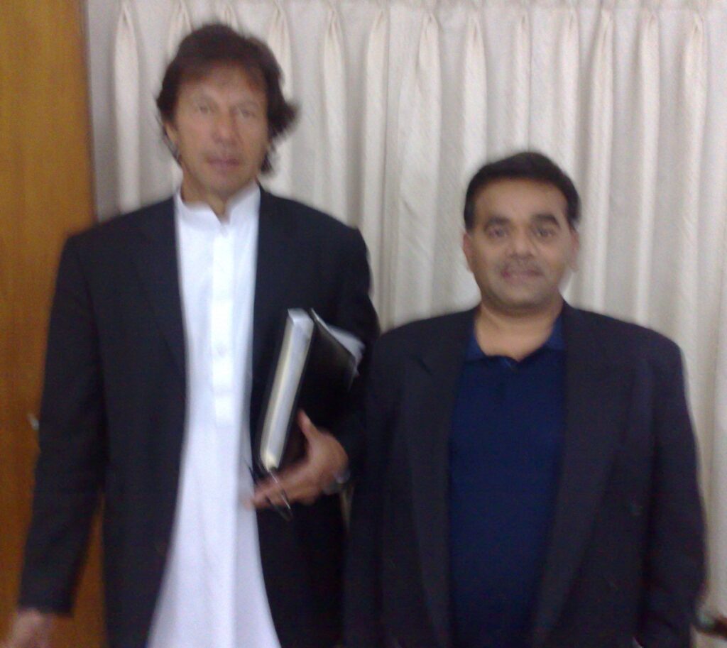 Imran Khan with Shakil Ahmad